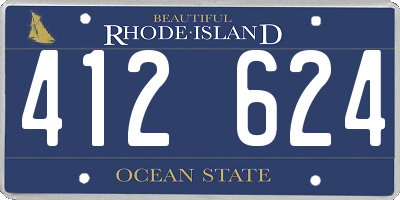 RI license plate 412624