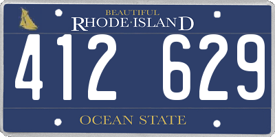 RI license plate 412629