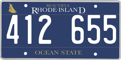 RI license plate 412655