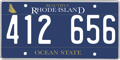 RI license plate 412656