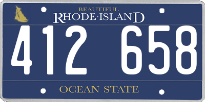 RI license plate 412658