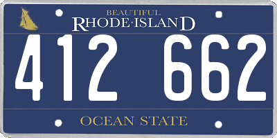 RI license plate 412662