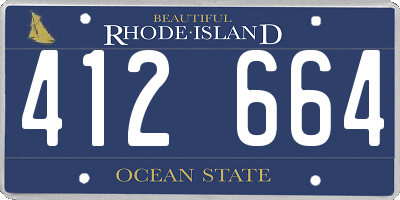 RI license plate 412664