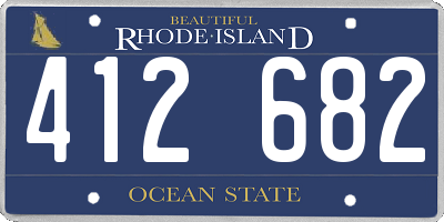 RI license plate 412682