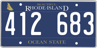 RI license plate 412683