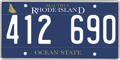 RI license plate 412690