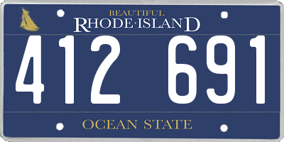 RI license plate 412691