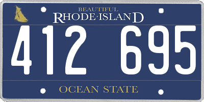 RI license plate 412695