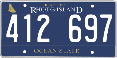 RI license plate 412697