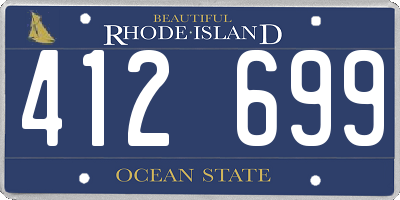 RI license plate 412699