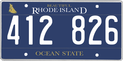 RI license plate 412826