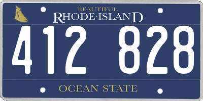RI license plate 412828