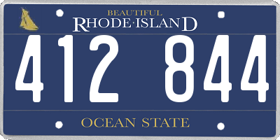 RI license plate 412844