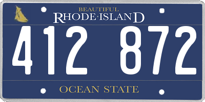 RI license plate 412872