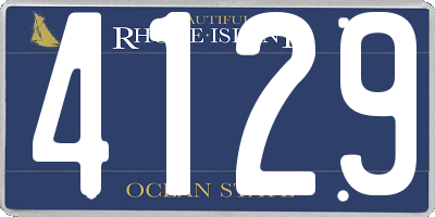 RI license plate 4129