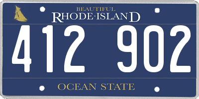 RI license plate 412902