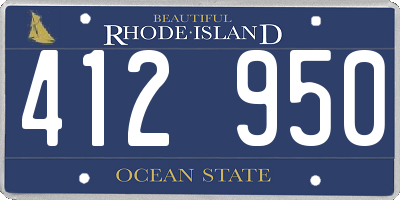 RI license plate 412950