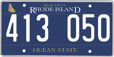 RI license plate 413050