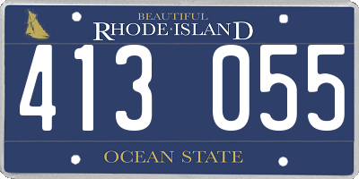 RI license plate 413055