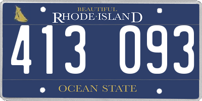 RI license plate 413093