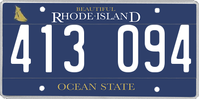 RI license plate 413094