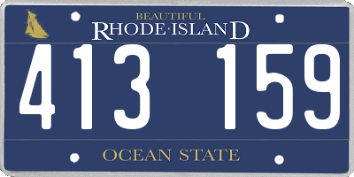 RI license plate 413159