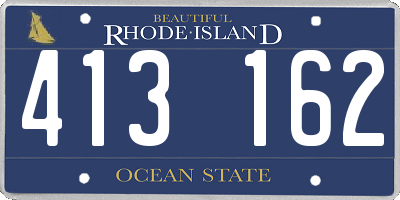 RI license plate 413162