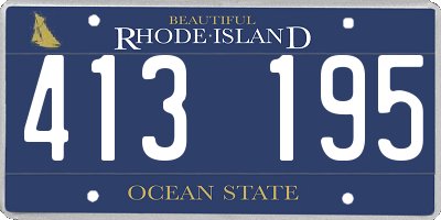 RI license plate 413195