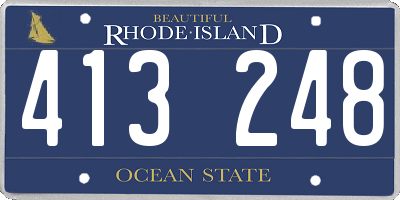 RI license plate 413248
