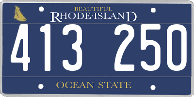 RI license plate 413250