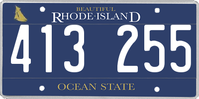 RI license plate 413255