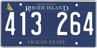 RI license plate 413264
