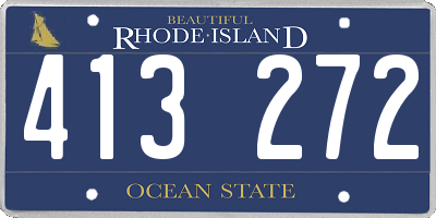 RI license plate 413272