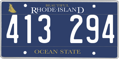 RI license plate 413294