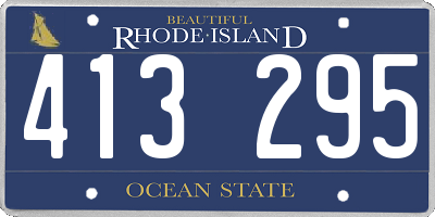 RI license plate 413295