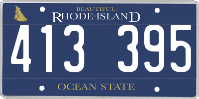 RI license plate 413395
