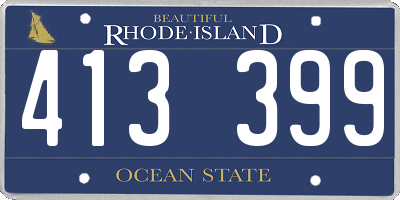 RI license plate 413399