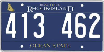 RI license plate 413462