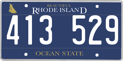RI license plate 413529