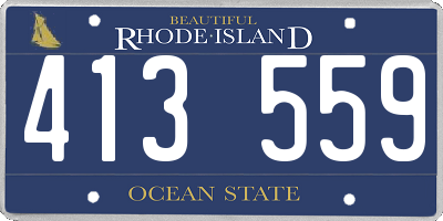 RI license plate 413559
