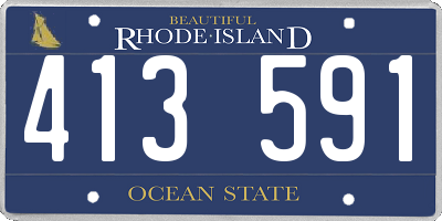 RI license plate 413591