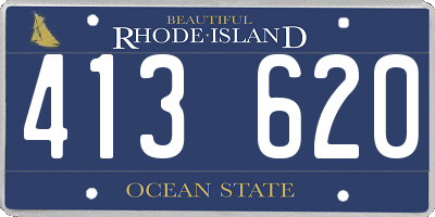 RI license plate 413620