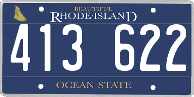 RI license plate 413622