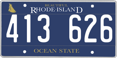 RI license plate 413626