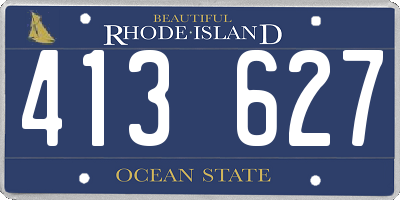 RI license plate 413627