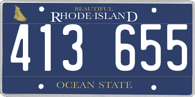 RI license plate 413655