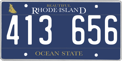 RI license plate 413656