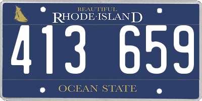 RI license plate 413659
