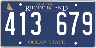 RI license plate 413679