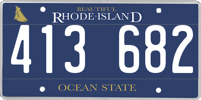 RI license plate 413682